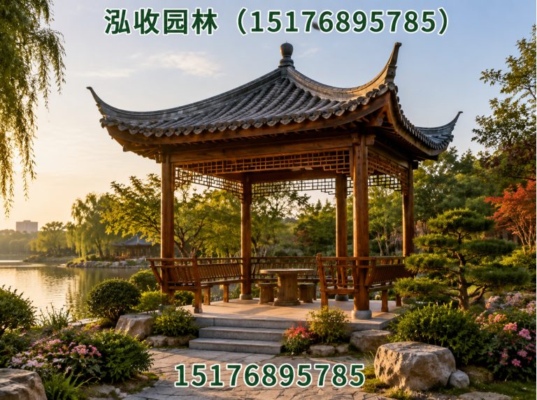 韶关防腐木凉亭展示图